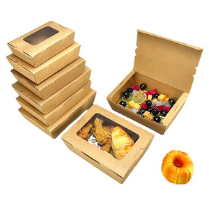 Customizable <b>White</b> Kraft Paper Takeout <b>Box</b> High-End Biodegradable Picnic Food Packaging for Catering and Carryout - Product Image 2