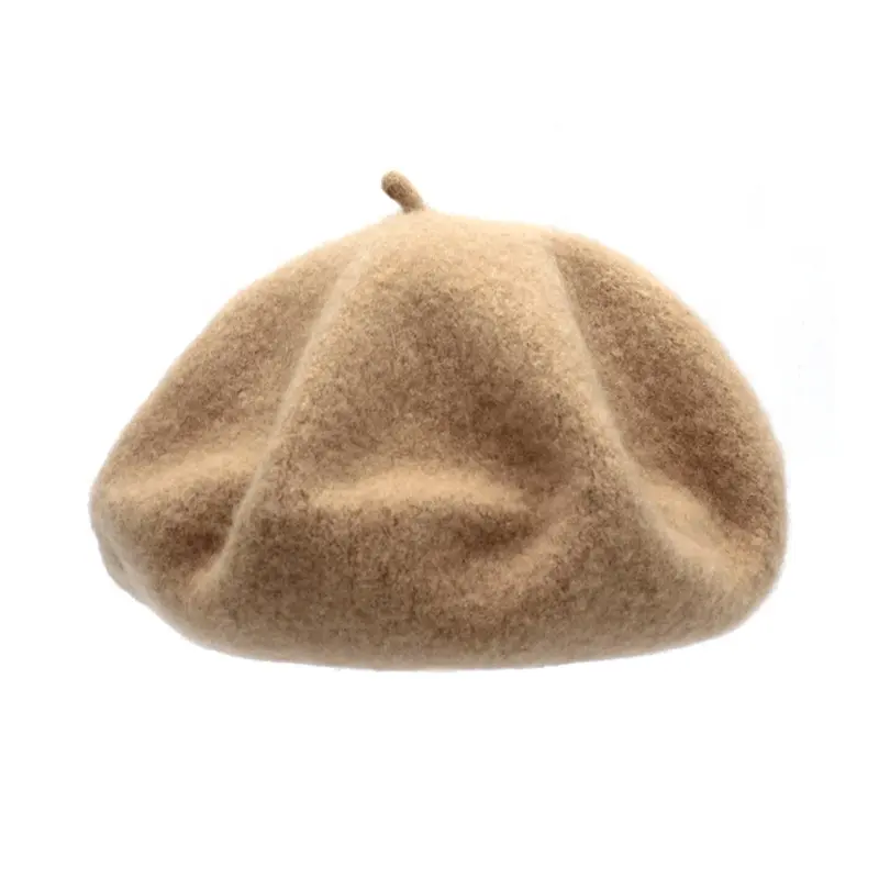 Mode Wol Baby Hoed Voor Meisjes Candy Kleur Elastische Baby Baret Hoed Kids Caps Voor Meisjes 2-8 Jaar 1 Pc