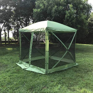 Screen House Room Pop Up Gazebo <span class=keywords><strong>12X12</strong></span> Tente d'exposition commerciale d'auvent extérieur pour 8-10 personnes - Product Image 1
