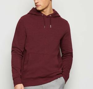 Sudadera con capucha unisex con logotipo personalizado de gran tamaño de lana de invierno patrón sólido cuello con capucha-Estampado de tela de talla grande para hombres - Product Image 1