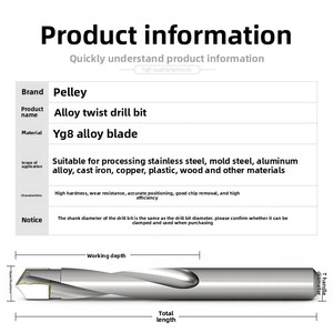 <span class=keywords><strong>Foret</strong></span> hélicoïdal industriel BEILI en carbure YG8 pour l'<span class=keywords><strong>acier</strong></span> inoxydable, l'<span class=keywords><strong>acier</strong></span> d'outillage, l'alliage d'aluminium et le perçage de l'<span class=keywords><strong>acier</strong></span> <span class=keywords><strong>trempé</strong></span> - Product Image 4