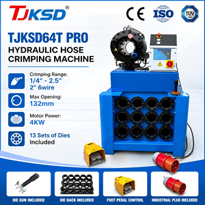 ISO Max Öffnung 132mm 4KW Motor 2,5'' Rohr Gummischlauch-Crimpmaschine Schlauchpressmaschine Presswerkzeuge für GOLED P32 - Product Image 1