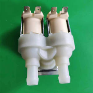 Vanne solénoïde d'entrée d'eau en nylon à commande électrique verticale à deux voies de style européen pour lave-linge - Product Image 2