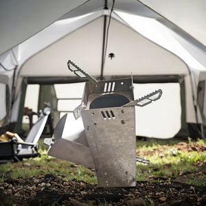 新型野餐火箭炉跨境便携式柴火炉户外野营烹饪炉 - Product Image 4