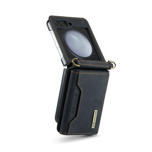 DG.Ming für Samsung Galaxy Z <span class=keywords><strong>Flip</strong></span> <span class=keywords><strong>5</strong></span> 4 3 Hülle mit Schulterriemen Tasche Rückabdeckung Starke Magnetische Kartenhülle für Z <span class=keywords><strong>Flip</strong></span> <span class=keywords><strong>5</strong></span> - Product Image 1