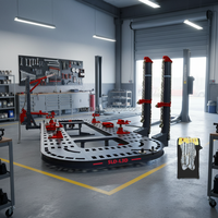 Machine de réparation de carrosserie 3D SLIDE L3DS avec technologie de mesure 3D avancée, capteurs CCD à haute fréquence d'images, certifiée CE, en aluminium