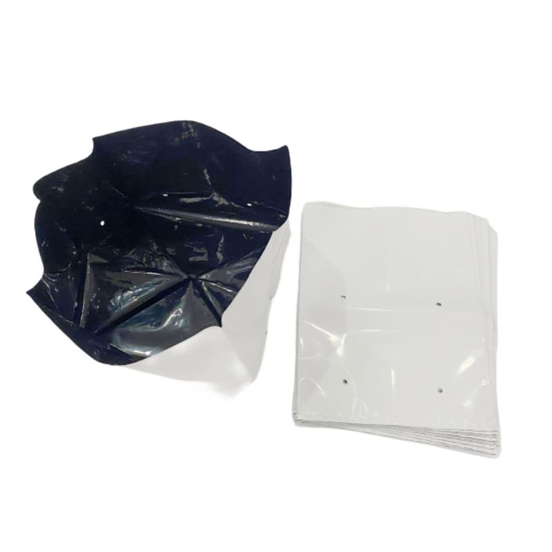 สีดำด้านในและสีขาวด้านนอก