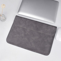 Funda Protectora para Portátil de Cuero PU Suave de 13.3-15.4 Pulgadas, Impermeable, Ultra Delgada, con Asa para MacBook - Logotipo Personalizado