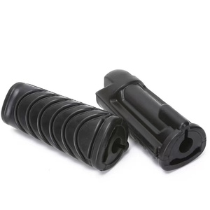 Repose-pieds de moto avant en caoutchouc antidérapant noir à motifs pour les modèles compatibles <span class=keywords><strong>Honda</strong></span> - Product Image 4
