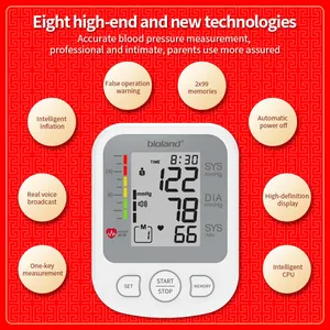 Portable automatique Bp moniteur tension artérielle Machine tensiomètre numérique sphygmomanomet supérieur Bp Machine moniteur de pression artérielle