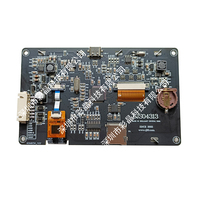 Modul Layar LCD TFT 4.3 Inci 800*480 Piksel dengan Panel Sentuh Kapasitif dan Perangkat Lunak untuk Audio Video, Konfigurasi Cerdas Baru