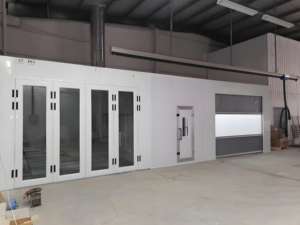 ตู้พ่นสีแบบหรูหรา รุ่น Tricar CE พร้อมเตาดีเซล ระบบทำความร้อนด้วยไฟ <span class=keywords><strong>LED</strong></span> สำหรับอบแห้ง ประสิทธิภาพสูง ขนาด 7 ม./8 ม./9 ม. ประตูกระจกบานใหญ่ - Product Image 6