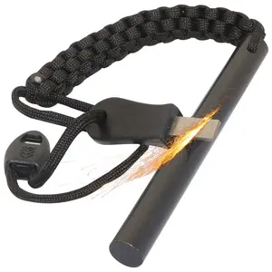 Bushcraft Fire Starter 1/2 "サバイバル用の厚いフェロロッド防水フリントファイアスチールライター