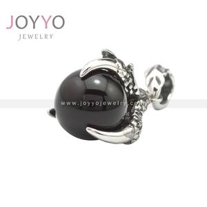 Liontin Kalung Baja Anti Karat Pria Trendi, Batu Hitam <span class=keywords><strong>Dragon</strong></span> <span class=keywords><strong>Ball</strong></span>, Gaya Punk - Product Image 5