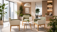 Fauteuil individuel de luxe léger pour salon d'affaires, ensemble de sièges robustes pour invités de bureau, idéal pour l'aménagement intérieur de bureaux modernes
