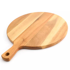 Tabla de cortar redonda de madera de acacia de 2 cm de grosor para uso doméstico y hotelero - Product Image 2