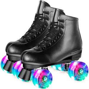 Zapatillas de patinaje de dos filas Unisex, alta calidad