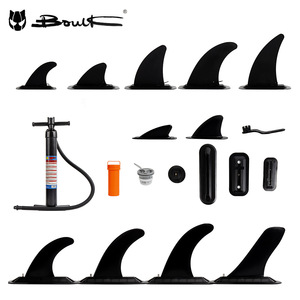 Ailerons de planche de surf BouLK, grande taille, détachables, type à broches, ensemble d'aileron fendu pour le surf - Product Image 1