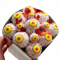 Fournitures de décoration Halloween boîte à pop-corn rose globe oculaire pop-corn fête pour fournitures de fête d'halloween