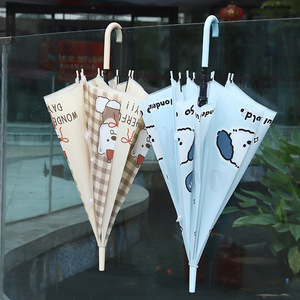 <span class=keywords><strong>Parapluie</strong></span> manuel Aikeling à long manche droit en fer et plastique, imprimé dessin animé, motif cœur mignon pour fille, pour adulte - Product Image 4