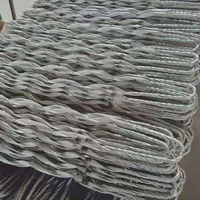 Pince de suspension préformée en acier revêtu d'aluminium pour câble aérien ADSS OPGW, anti-UV, usage extérieur