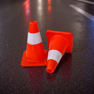36 28 pulgadas barrera de seguridad vial cono de tráfico 70cm 90cm advertencia Pvc seguridad de emergencia cono de carretera reflectante - Product Image 1