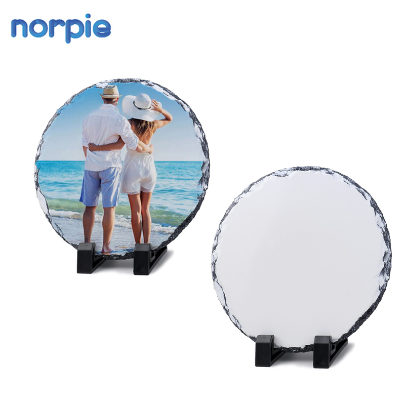 Сублимация круглый камень теплопередача фото рок сланец рамка