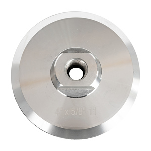 Base de Aluminio JDK de 100 mm (4 Pulgadas) con Rosca 5/8-11 y Soporte de Gancho y Bucle Rígido para Amoladora Angular, Pulidora, Lijadora, Abrasivo OEM - Product Image 1