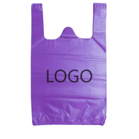 Sacs en plastique type T-shirt pour supermarché et commerce de détail, avec impression de logo personnalisée, en carton