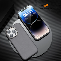 Boutons de caméra de placage en cuir de qualité supérieure étuis à couverture complète pour iPhone 16 Pro 15 14 13 Pro Max étanche Anti-chute nouvelles couvertures