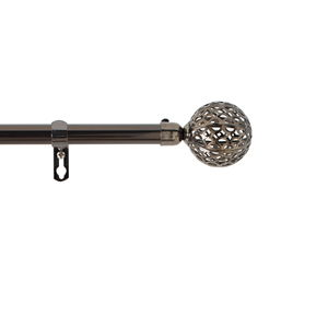 Kit Asta Estensibile DECO 19MM 120/210CM GLOBA NICKEL PLATED - Product Image 1