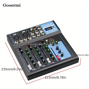 Mixer Audio F4 a 4 Canali con Alimentazione Phantom 48v Mixer Audio USB per Streaming dal Vivo Registrazione Musica Palco Karaoke - Product Image 6