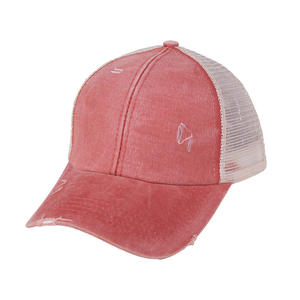 Gorra de béisbol personalizada con cola de caballo al por mayor, gorras de Pony de camionero desordenadas, gorras de béisbol ajustables lisas, gorras de bola - Product Image 6