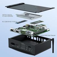 Ordinateur industriel sans ventilateur Core I7 10810U/10510U, prend en charge trois écrans indépendants simultanés pour une clarté incroyable