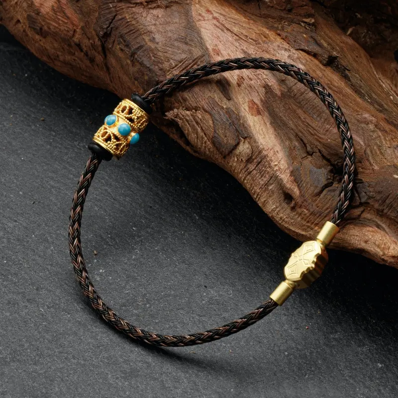 Wholesale customized new simple and low-key luxury black bracelet