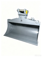 Godet de nivellement hydraulique inclinable RZS SLN multi-angles pour excavatrice : Réduit le temps de repositionnement, améliore l'efficacité sur site