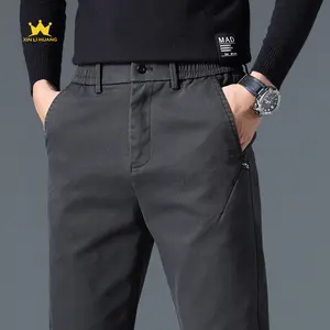 Casual and simple men's chino pants  skin-friendly  wear-resistant and elastic