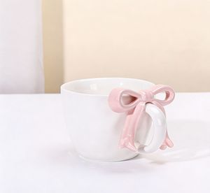 Taza de Café de Cerámica con Asa de Lazo, Taza de Porcelana Blanca, Taza de Regalo para Café, Leche, Té - Product Image 1