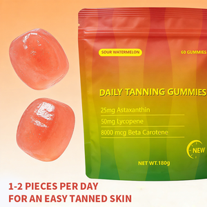 Private Label Vitamine Zonnebank Gummies Astaxanthine Beta-Caroteen Zonnebank Gummies Verzachten de Huid - Product Image 5