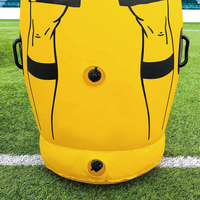 Mannequin de football gonflable pliable et portable pour entraînement de football, vente en gros d'usine