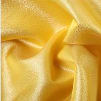 Brocade pailleté 100% Polyester cristal Organza Chenille scintillant Lurex fil métallique tissu