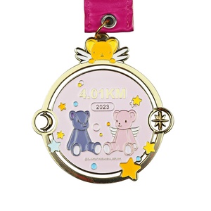 Custom Marathon Triathlon Running Events Manufacturer Free Design Low MOQ 50pcs Personalized Awards Making Sport Medals <b>Ribbons</b> - Product Image 2
