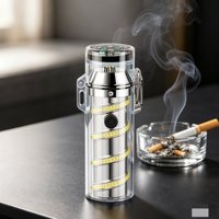 Briquet électronique jetable original avec réservoir visible – Expédition rapide DDP depuis nos entrepôts UE/CA