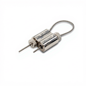 Abrazadera de Anillo en Forma de 8 de Aleación de Zinc con Bloqueo Bidireccional para Colgar Lámparas, Sujetador de Cable para Iluminación - Product Image 1
