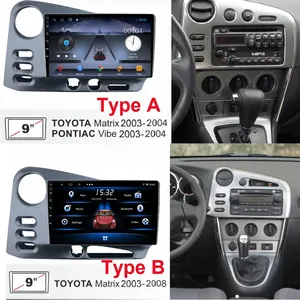 Radio de Coche con Android 13 para PONTIAC Vibe 2003 2004 Toyota Corolla Matrix E140 2003 - 2008, Navegación, CarPlay, Auto, Sin DVD 2din - Product Image 2