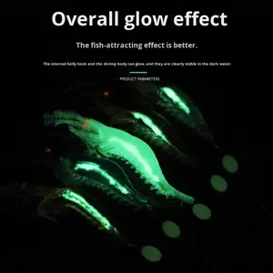 Appât souple biomimétique en PVC pour la pêche en eau douce, imitation crevette, pour la pêche à la traîne, haute simulation, équipement de pêche transfrontalier - Product Image 5