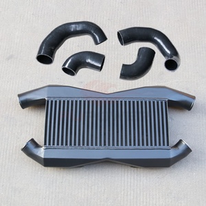 Intercooler entièrement en aluminium personnalisé avec tuyau en silicone pour système de refroidissement Nissan <span class=keywords><strong>GTR</strong></span> R35 - Product Image 4