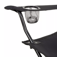 Vente en gros de chaise de camping pliante portable 600D Oxford Beach Fishing Picnic Furniture Chaise de camping Fauteuil ultraléger pour l'extérieur
