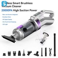 Aspirateur sans fil portable 3 en 1 pour voiture, aspirateur à main puissant, aspiration puissante 20000pa, mini aspirateur sans fil pour véhicule