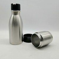 Bouteille isotherme à double compartiment en acier inoxydable pour boissons